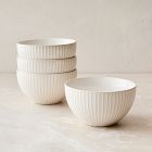 Textured Stoneware Cereal Bowl Sets