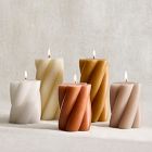 Signature Wax Twist Pillar Candles