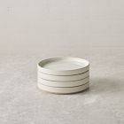 Straight-Sided Stoneware Appetizer Plate Sets