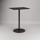 Orbit Restaurant Rectangle Bar Table &ndash; Porcelain w/ Protective Metal Bumper