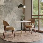 Branch Restaurant Rectangle Dining Table - Porcelain w/ Protective Metal Bumper