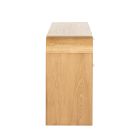 Tall light wood cabinet with rectangular profile, no visible hardware