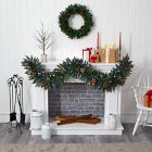 Faux Snow Dusted Christmas Garland