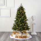 Pre-Lit Faux Wellington Spruce Christmas Tree (6'&ndash;8')