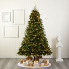 Pre-Lit Faux Wellington Spruce Christmas Tree (6'&ndash;8')