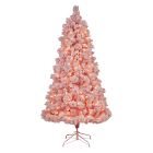 Pre-Lit Faux Pink Christmas Tree (3'&ndash;7')