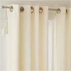 European Flax Linen Light-Filtering Grommet Curtain