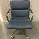 Open Box: Cooper Mid-Century Leather Swivel Office Chair