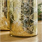 Celeste Cut Glass Hurricanes