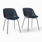 Classon Recycled Plastic Shell Indoor/Outdoor Chair (Set of 2) - Metal Legs