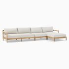 Hargrove Outdoor 3-Piece Chaise Sectional (132")