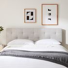 Emmett Tufted Bed - Wood Legs