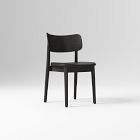 Open Box: Lalia Leather Dining Chair - Ludlow Leather Black, Black