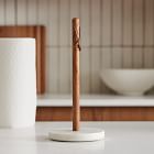 Preston Marble &amp; Wood Paper Towel Holder