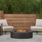 Concrete Low Round Fire Pit Table