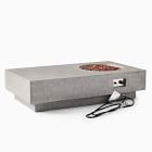 Rectangle Pedestal Fire Pit Table