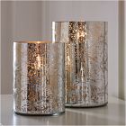 Celeste Cut Glass Hurricanes