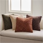 Heathered Basketweave Wool Pillow Cover