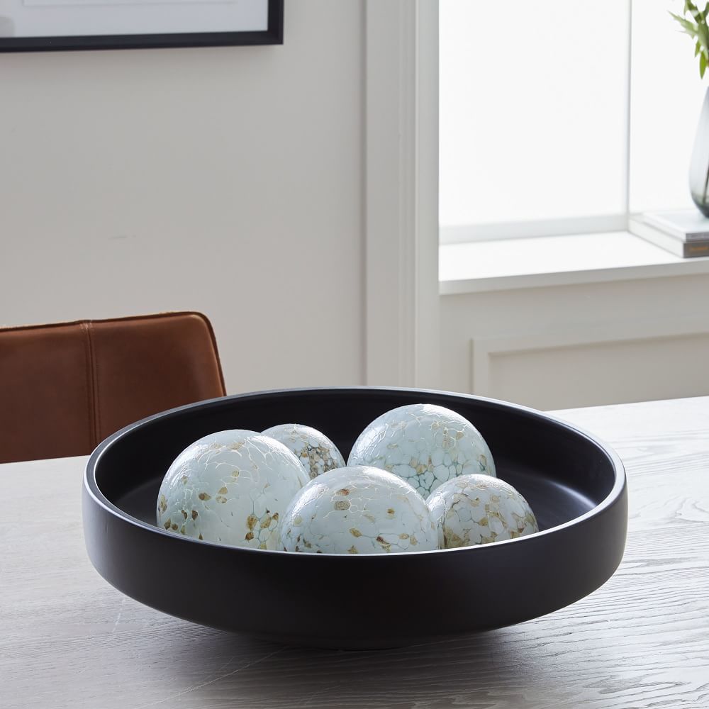 Pure Ceramic Decorative Bowl - Black
