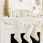 Gold Fluffy Glitter Snowflake Ornament