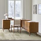 Mid-Century Modular L-Shaped Desk w/ File Cabinet &amp; Bookcase (70&quot;)