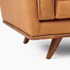 Zander Leather 2-Piece Chaise Sectional (91.5")