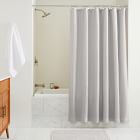 Open Box: Plush Waffle Shower Curtain, Frost Gray, 72"x84"