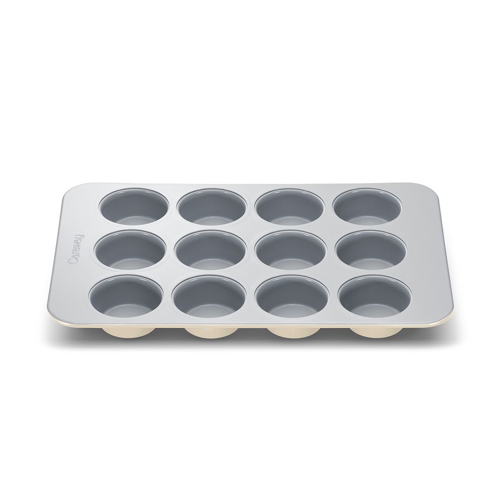 Caraway Nonstick Ceramic Muffin Tin - Cream