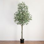Faux Potted Eucalyptus Tree
