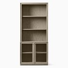 Holmes Modular 2-Door Glass Console w/ Open Hutch (36")