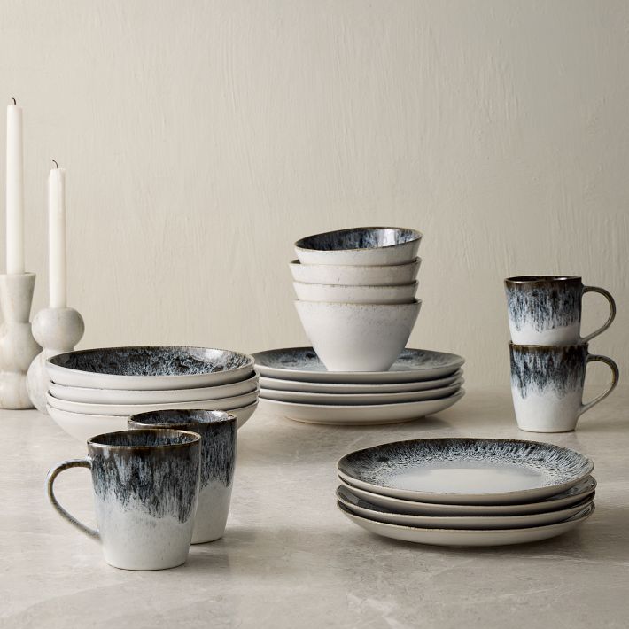 Reactive Glaze Stoneware Dinnerware Collection