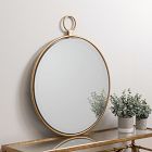 Suzette Round Loop Metal Wall Mirror