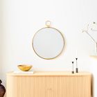 Suzette Round Loop Metal Wall Mirror