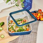 Caraway 10-Cup Square Glass Food Container w/ Lid