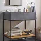 Streamline Concrete Single Bathroom Vanity (31.5")