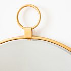 Suzette Round Loop Metal Wall Mirror