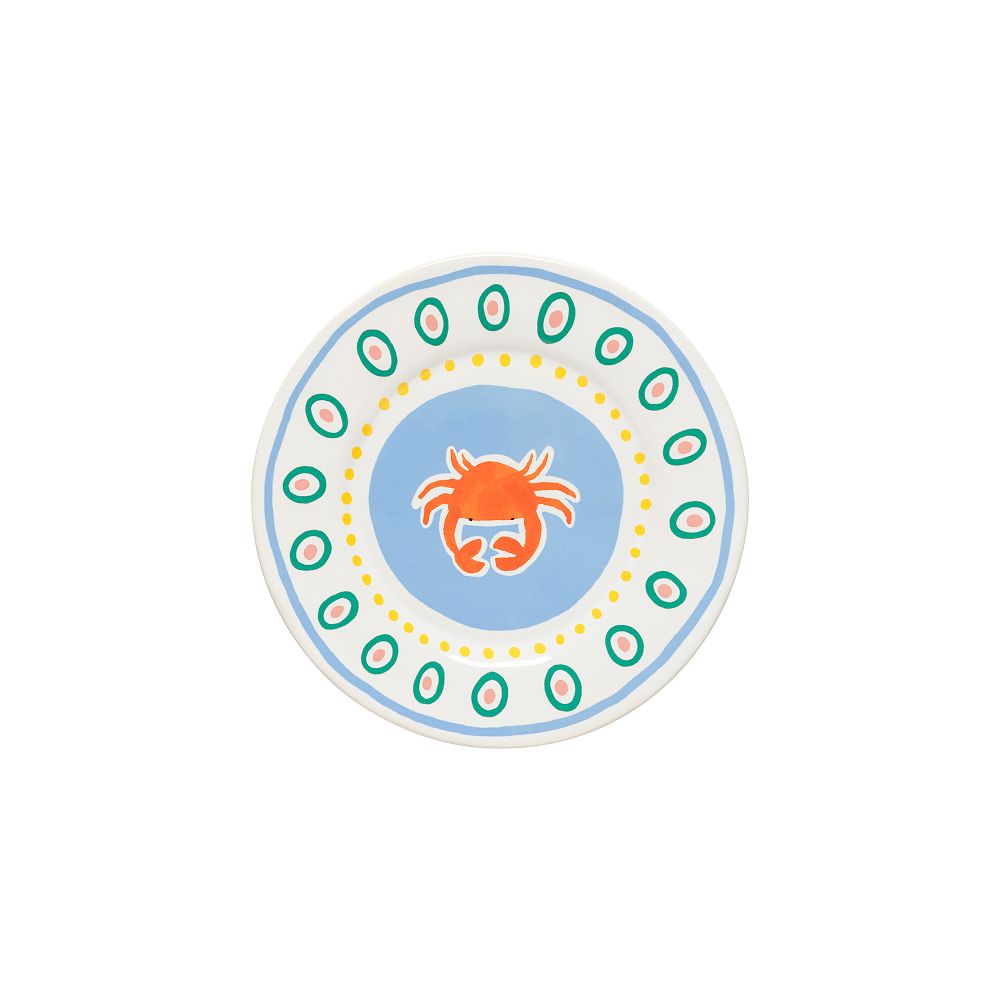 Summer Bliss Salad Plates (Set of 4) - Crab, Set of 4