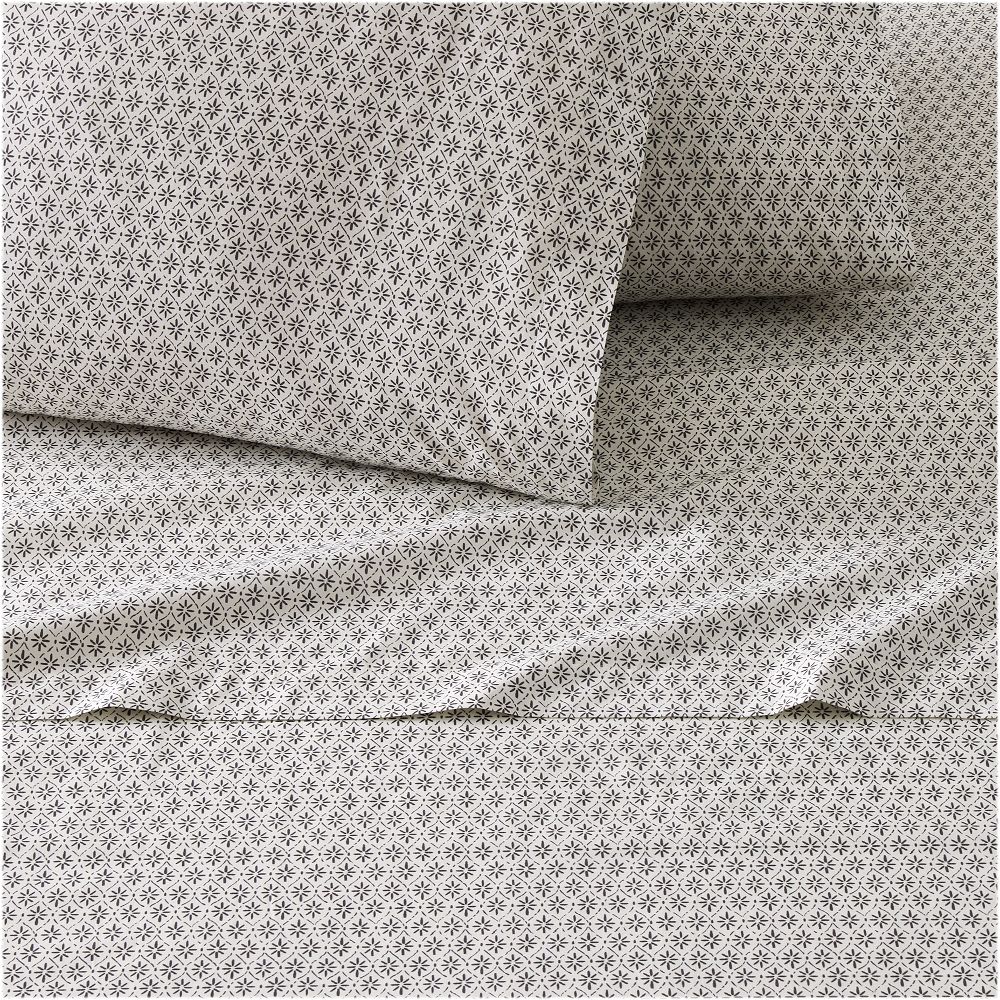 Mae Floral King Sheet Set - Charcoal