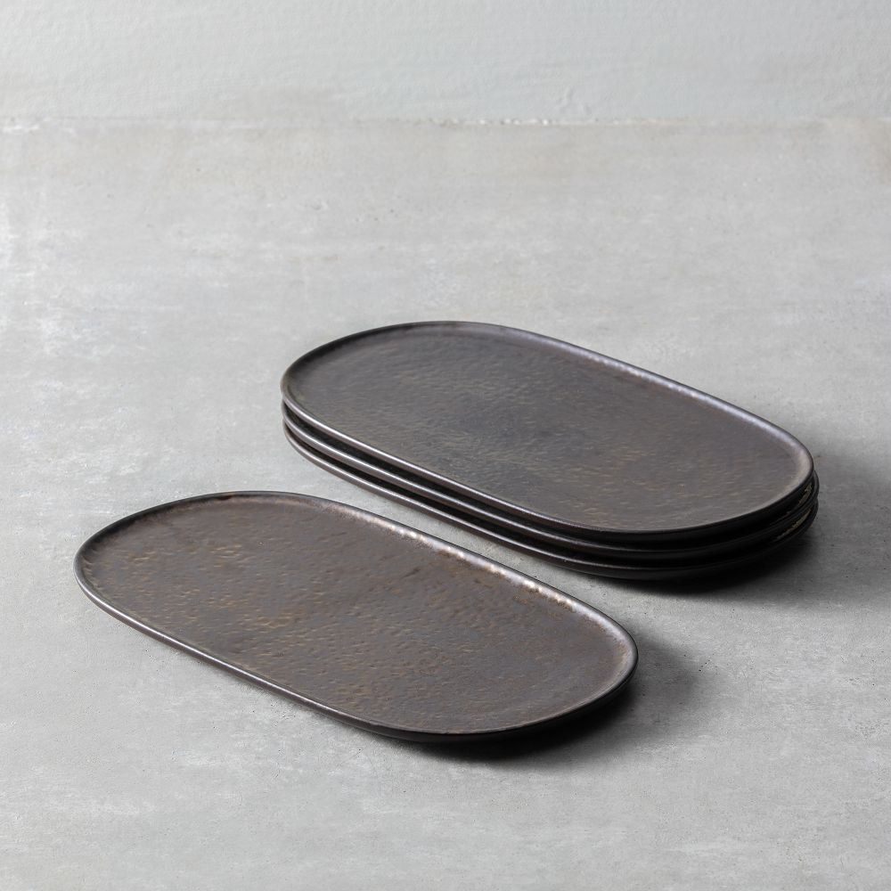 Nivo Metallic Coupe Serve Platter