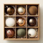 Neutrals Glass Ball Ornaments (Set of 9)