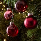 Red Glass Ball Ornaments (Set of 25)