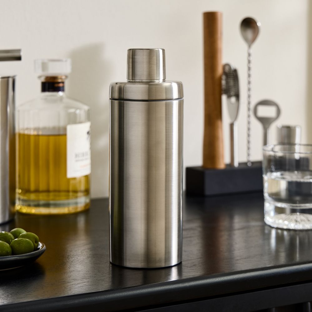 Streamline Metal Bar Cocktail Shaker - Cocktail Shaker, Silver