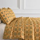 Pierce &amp; Ward Floral Grid Quilt &amp; Shams