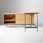 Pierce L-Shaped Desk (60") &amp; Open Shelf (60") Set