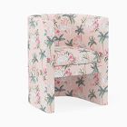 Modern Rounded Upholstered Back Chair