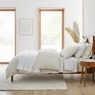 Organic Washed Cotton Percale Duvet Cover &amp; Shams