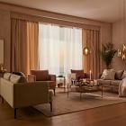 Cotton Velvet Curtain - Sand