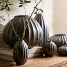 Metallic Ceramic Bud Vases