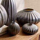 Metallic Ceramic Bud Vases