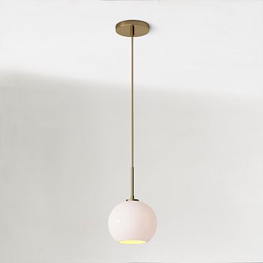 West Elm Sculptural Glass Globe Pendant